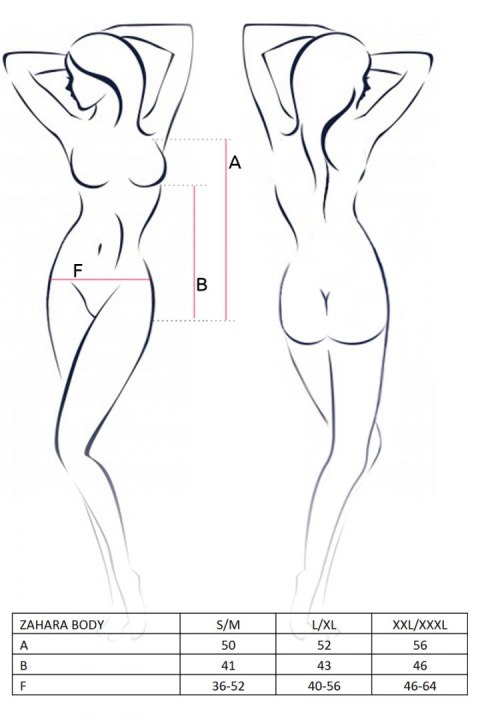 Bielizna-ZAHARA BODY black L/XL - Casmir Casmir