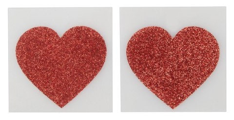 Biżuteria na sutki piersi naklejki nasutniki serca Cottelli ACCESSOIRES