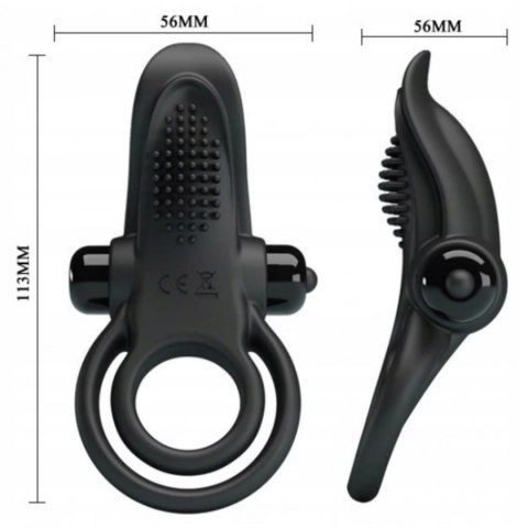 Pierścień erekcyjny wibrujący do łechtaczki PRETTY LOVE