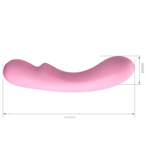 Wibrator klasyczny wygięty punkt g 12trybów 19cm USB Pretty Love