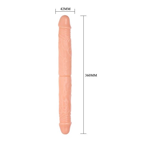 Dildo dla dwóch osób podwójne waginalne analne 36cm BAILE