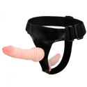 Uprząż + Podwójna proteza penisa dla pań BAILE