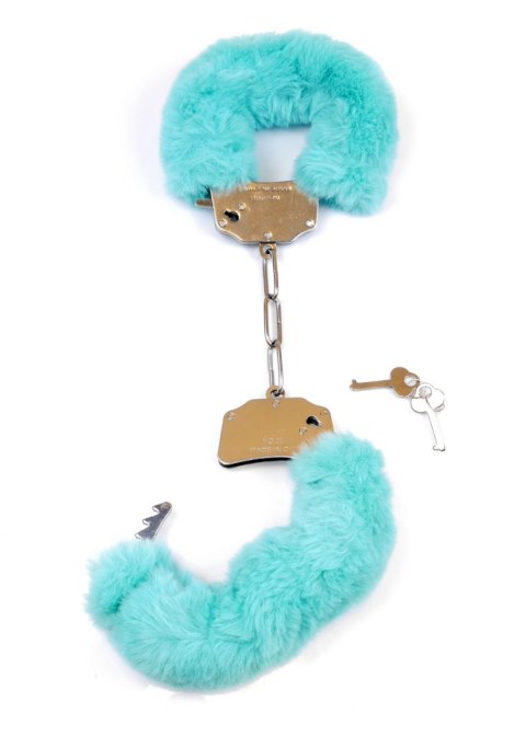 Solidne kajdanki metalowe z futerkiem BDSM bondage Fetish Boss Series