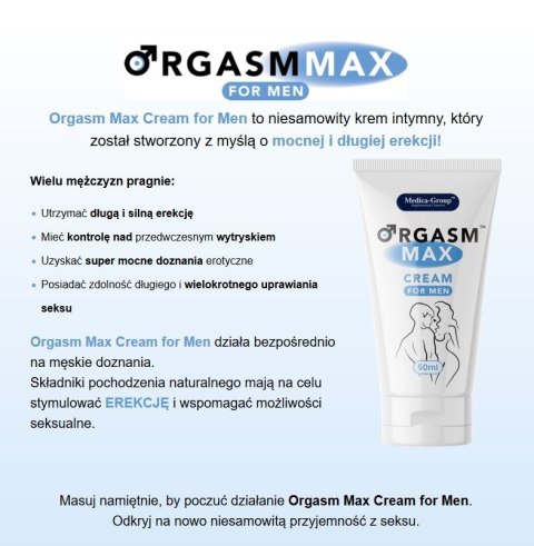 Krem dla mężczyzn przedłużający orgazm sex 50ml Medica