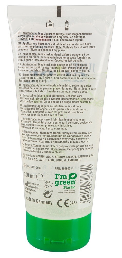 Żel nawilżający wegański lubrykant ekologiczny 200 ml Just Glide