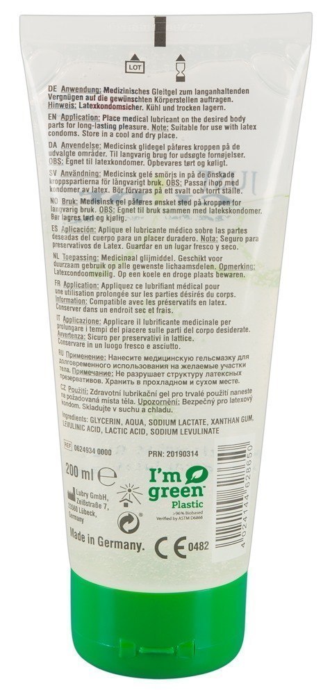 Żel nawilżający wegański lubrykant ekologiczny 200 ml Just Glide