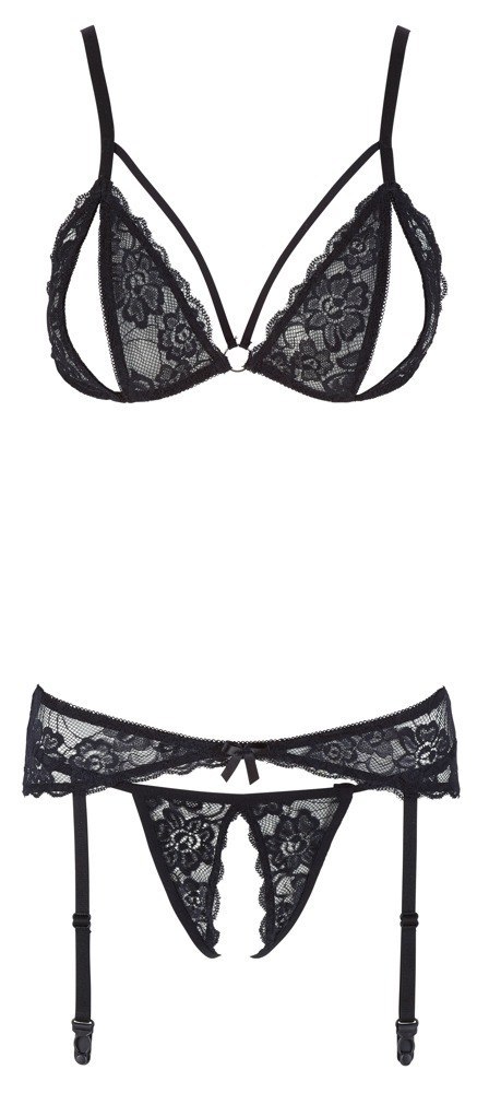 Komplet bielizny 3 częściowy M Cottelli LINGERIE