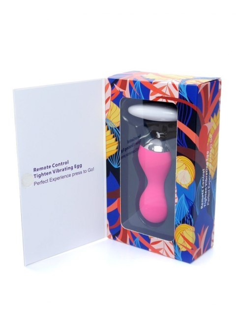 Wibrujące kulki gejszy ćwiczenia kegla z pilotem różowe Boss Series Magic