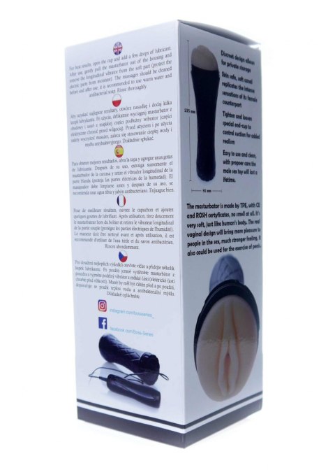 Masturbator-Vibrating Vagina cyber skin- Latarka Boss Series Power