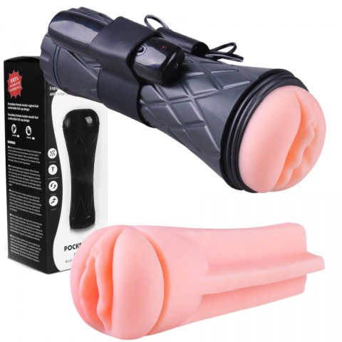 Masturbator-Vibrating Vagina cyber skin- Latarka Boss Series Power