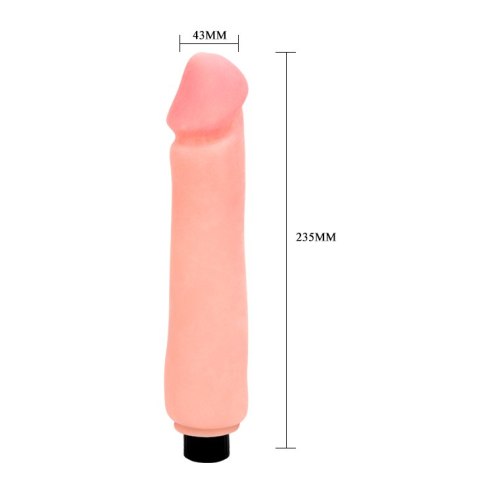Realistyczny elastyczny wibrator jak penis 23cm BAILE