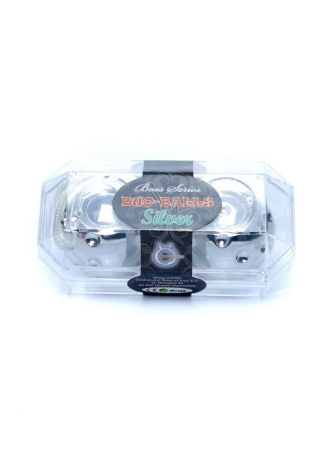Kulki waginalne podwójne do ćwiczenia kegla gejszy srebrne Boss Series Easy-Love