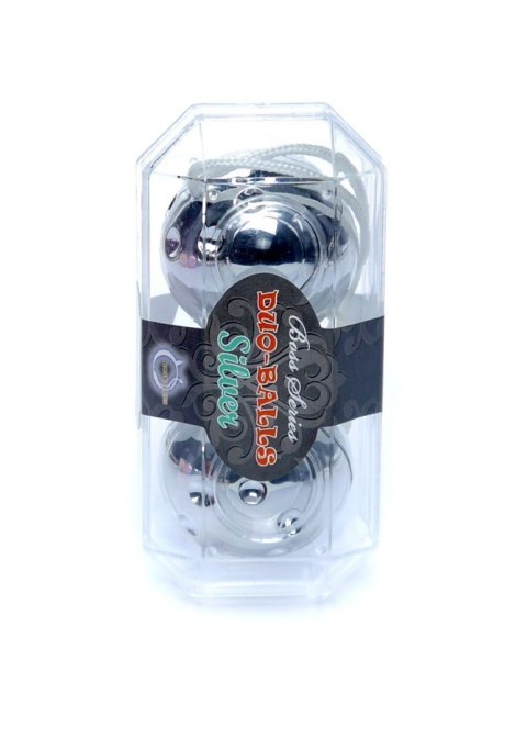 Kulki waginalne podwójne do ćwiczenia kegla gejszy srebrne Boss Series Easy-Love