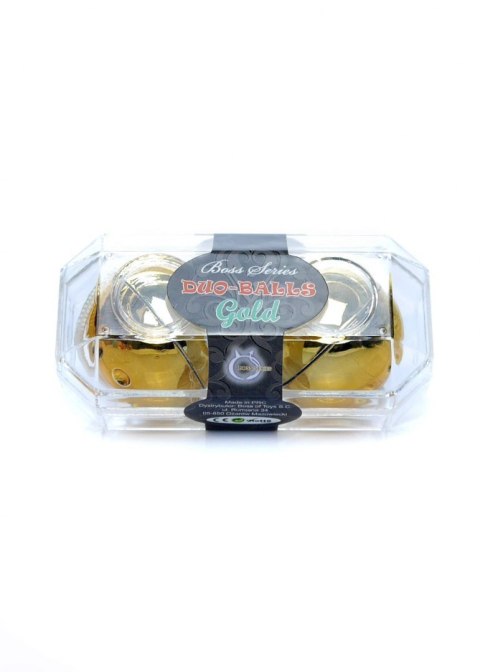 Kulki waginalne podwójne do ćwiczenia kegla gejszy złote Boss Series Easy-Love