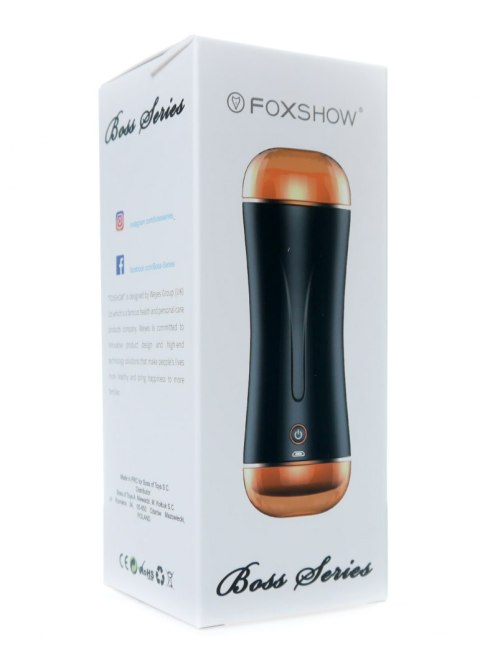 Masturbator męski pochwa anus wibracje dźwięk USB Boss Series Fox