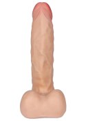 Wibrator realistyczny penis cyberskóra 7 trybów 23cm Boss Series Real