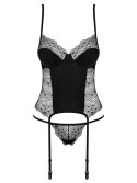 Komplet gorset stringi sex Obsessive Sharlotte S/M Obsessive
