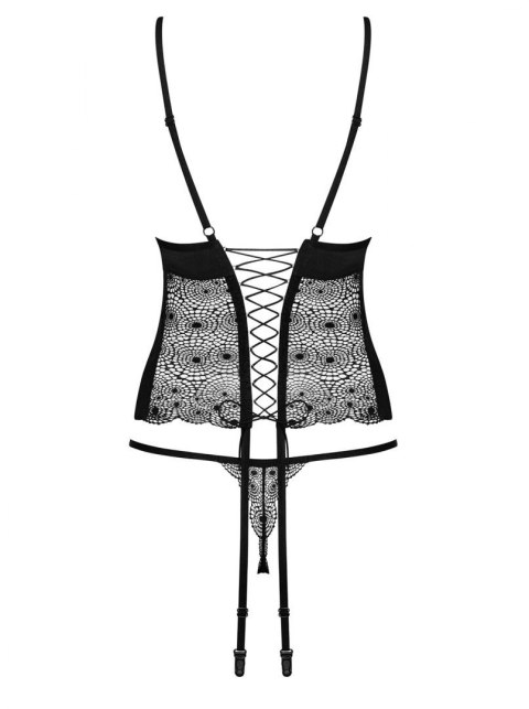 Komplet gorset stringi sex Obsessive Sharlotte S/M Obsessive