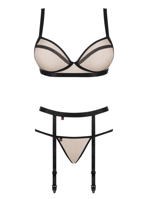 Bielizna-Nudelia komplet 3-częściowy L/XL Obsessive