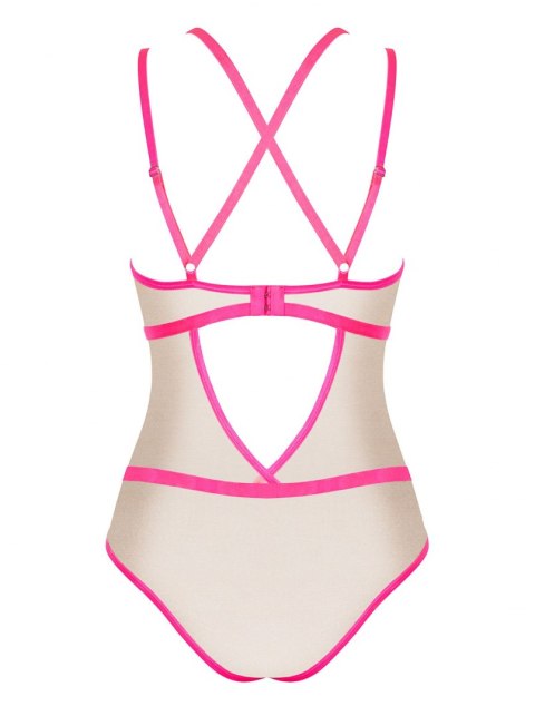 Body erotyczne prześwitujące Obsessive Nudelia L/XL Obsessive