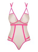 Body erotyczne prześwitujące Obsessive Nudelia L/XL Obsessive