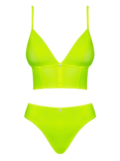 Komplet bielizny top figi - Obsessive Neonia S/M Obsessive