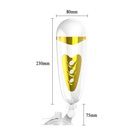 Masturbator sztuczna cipka głos przyssawka 12 trybów Pretty Love
