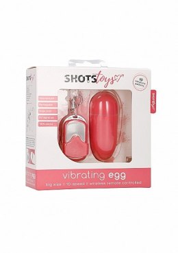 10 Speed Remote Vibrating Egg - Big - Pink ShotsToys