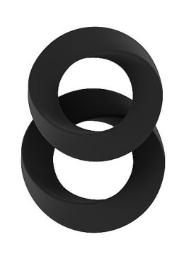 2 pierścienie erekcyjne na penisa członka zestaw czarny Sono