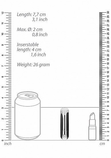 10 Speed Rechargeable Bullet - Silver Be Good Tonight