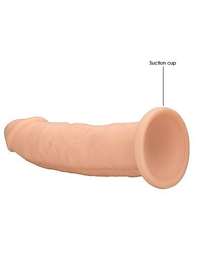 Silicone Dildo Without Balls - 22,8 cm - Flesh RealRock