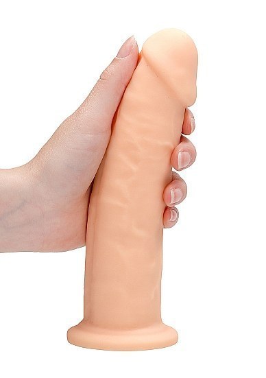 Silicone Dildo Without Balls - 22,8 cm - Flesh RealRock