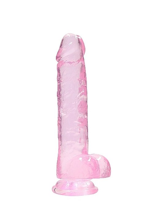 8" / 20 cm Realistic Dildo With Balls - Pink RealRock