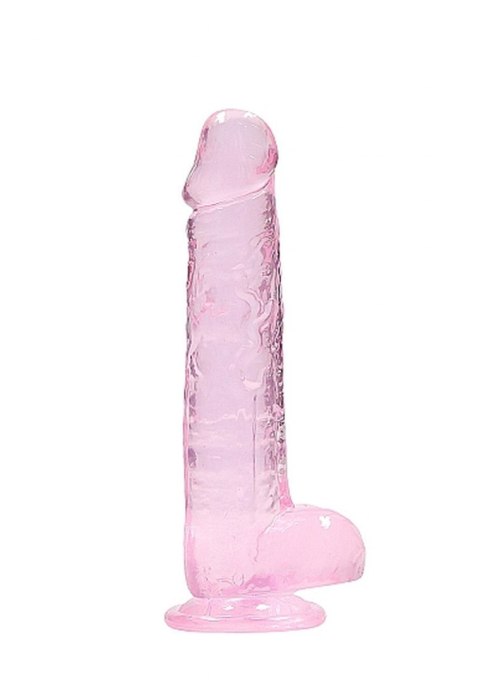 8" / 20 cm Realistic Dildo With Balls - Pink RealRock