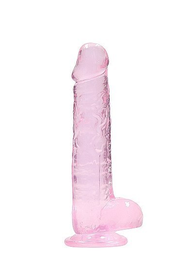 8" / 20 cm Realistic Dildo With Balls - Pink RealRock