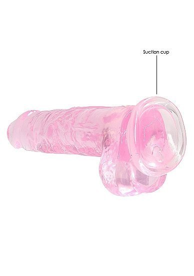 8" / 20 cm Realistic Dildo With Balls - Pink RealRock