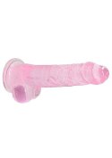 8" / 20 cm Realistic Dildo With Balls - Pink RealRock