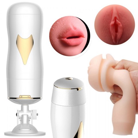 Masturbator pochwa i usta dwustronny przyssawka Boss Series Fox