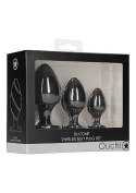 Swirled Butt Plug Set - Black Ouch!