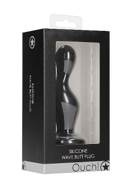 Wave Butt Plug - Black Ouch!