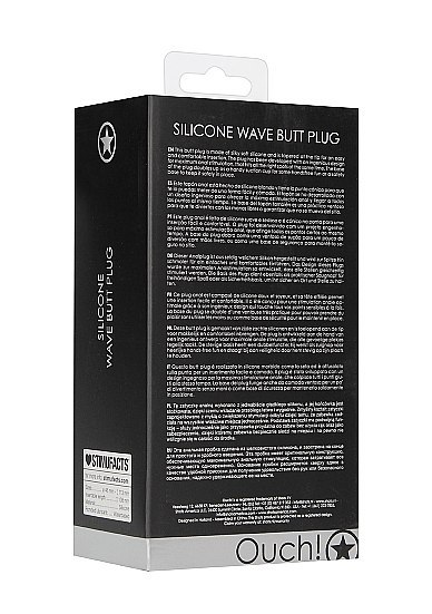 Wave Butt Plug - Black Ouch!