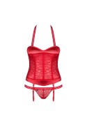 Gorset stringi sex komplet Obsessive Flameria S/M Obsessive