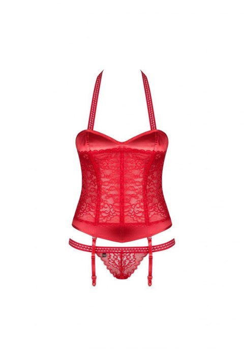 Gorset stringi sex komplet Obsessive Flameria S/M Obsessive