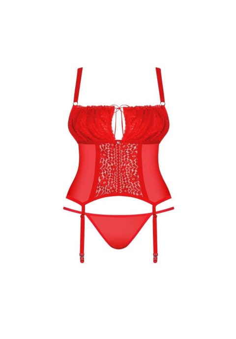 Gorset stringi komplet Obsessive Blossmina 4XL/5XL Obsessive