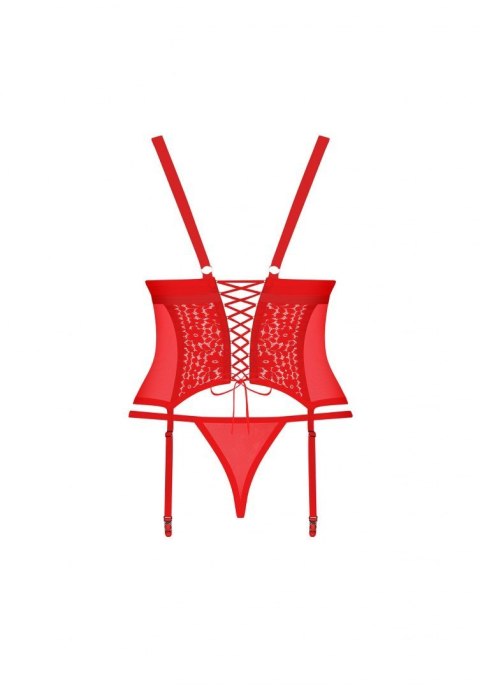 Gorset stringi komplet Obsessive Blossmina 4XL/5XL Obsessive