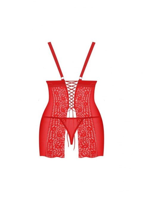 Komplet koszulka stringi Obssessive Blossmina 6XL/7XL Obsessive