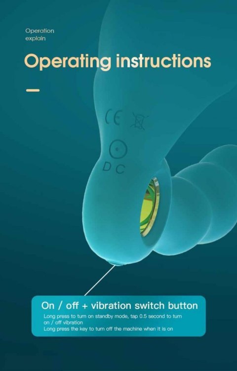 Masażer analny korek stymulator prostaty 36 trybów Boss Series