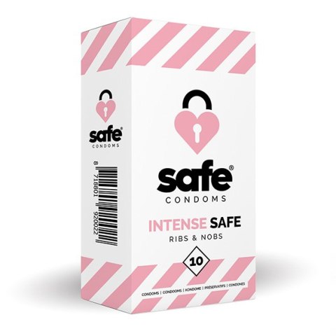 SAFE - Condooms Intense Safe Ribs & Nobs (10 stuks) Safe