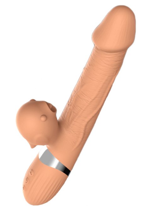 Wibrator-Basia Thtusting Vibrator 2 in 1 Tongue Vibrators USB Boss Series