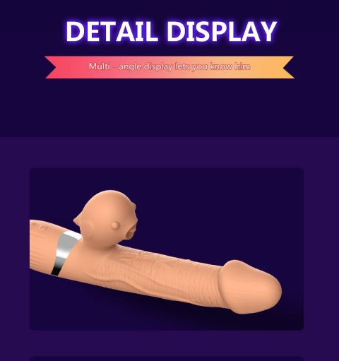 Wibrator-Basia Thtusting Vibrator 2 in 1 Tongue Vibrators USB Boss Series